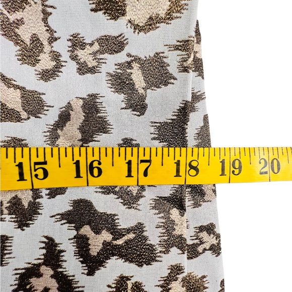 NWT Lilly Pulitzer Mini Skirt Gold Metallic Leopard Jacquard Size 10 - Picture 11 of 11